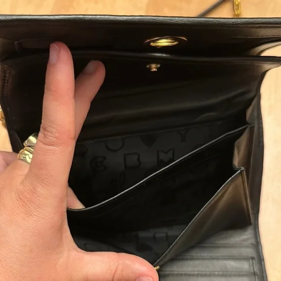 Marc By Marc Jacobs Black and Gold Textured Clutch - Picture 8 of 8